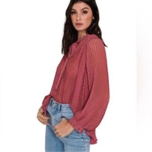 Max Studio Dusty Rose Blouse